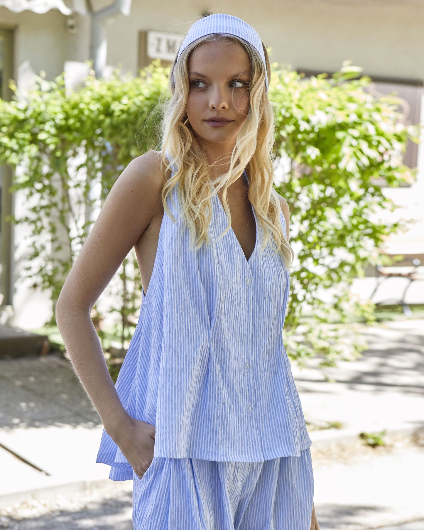 Daisy Top Sky Blue
