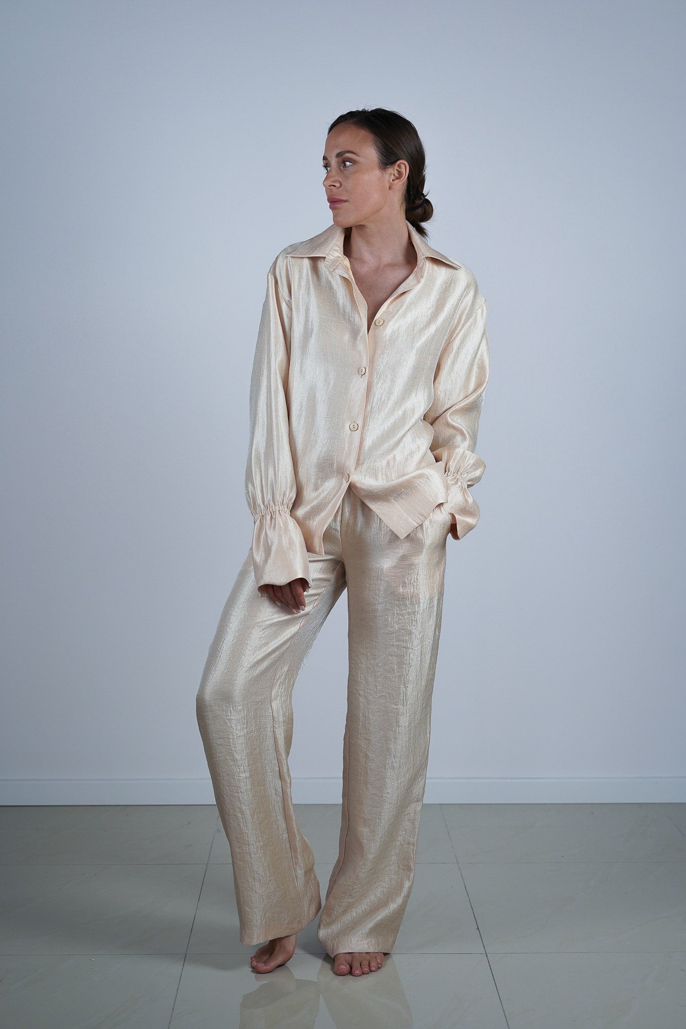 Rhea Nohavice Zlate