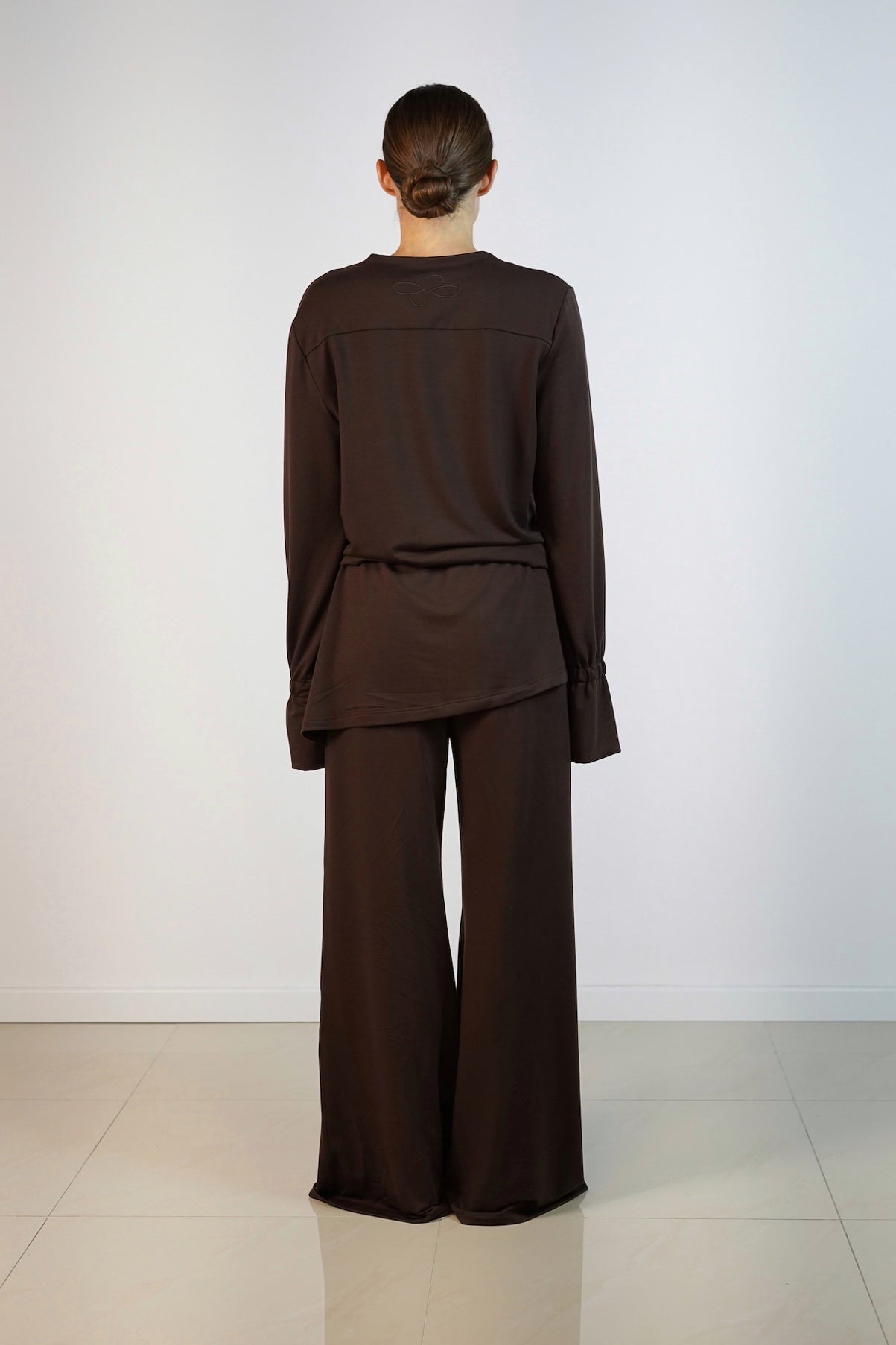 Sienna Pants Wide Chcocolate Brown