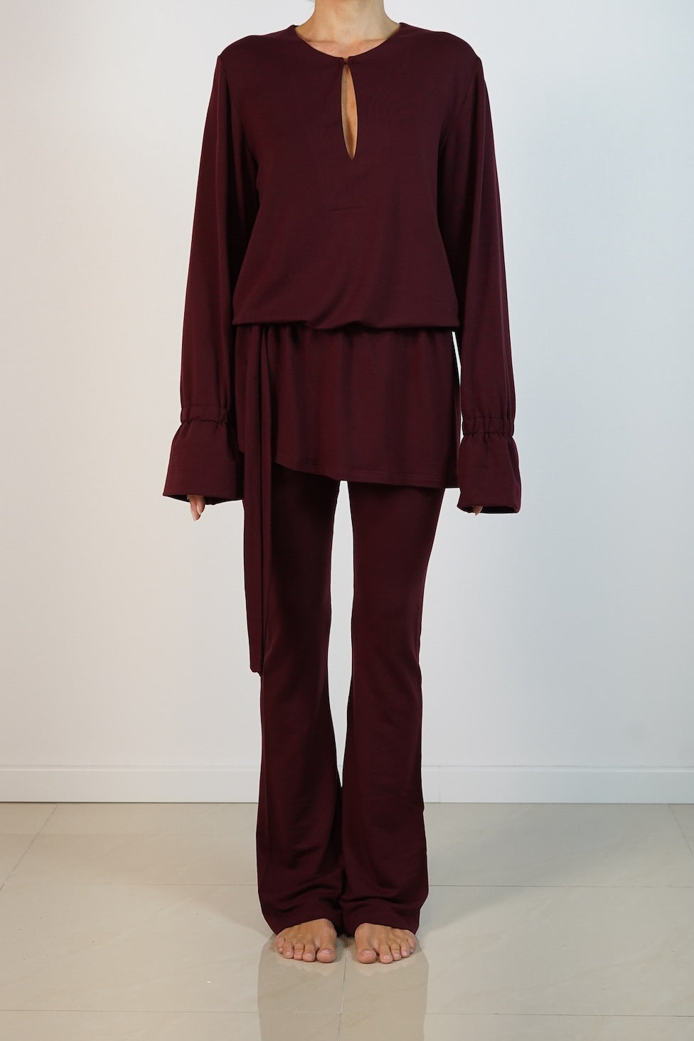 Sienna Skirt Top Bordový 