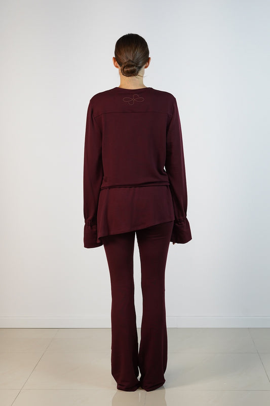 Sienna Skirt Top Bordový 