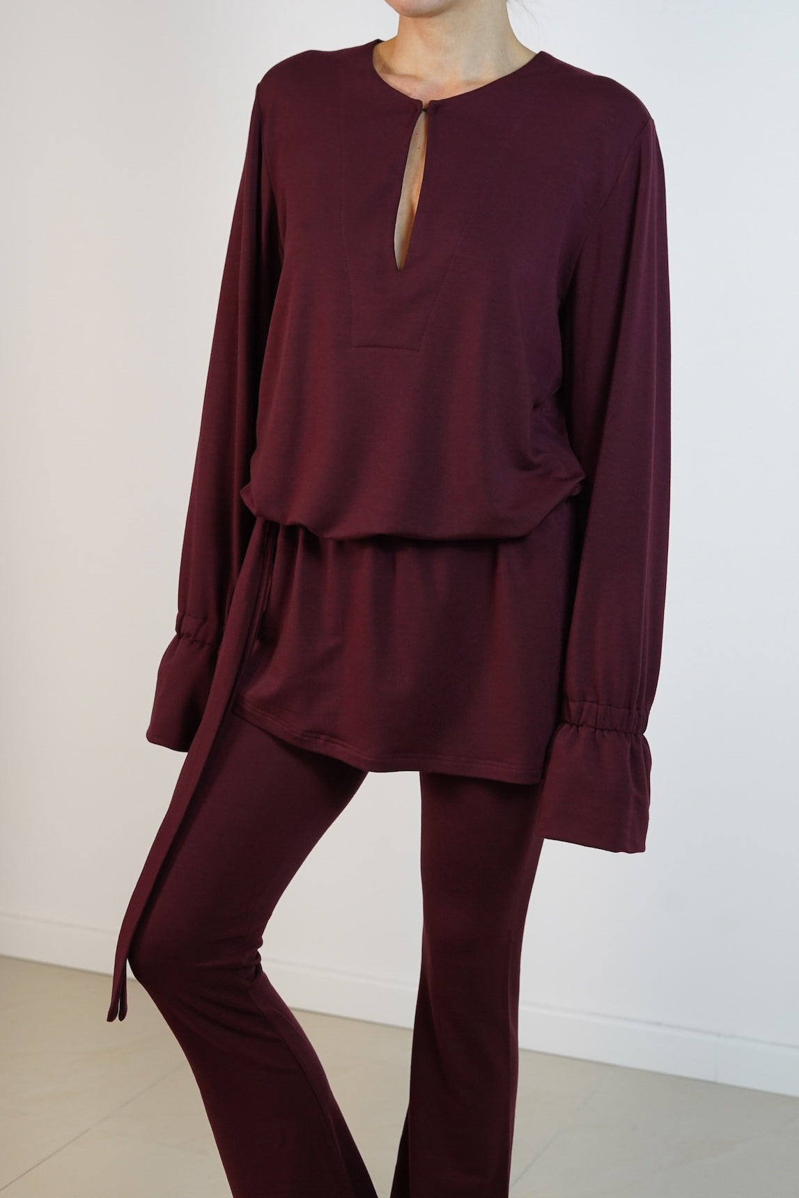 Sienna Skirt Top Bordový 