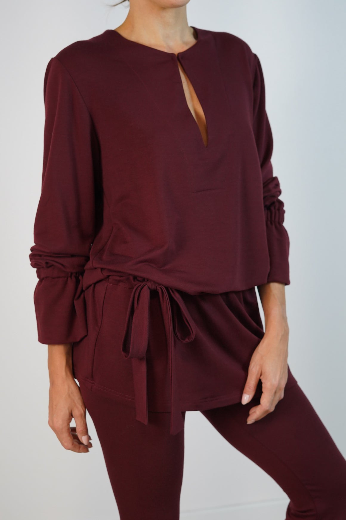 Sienna Skirt Top Bordový 