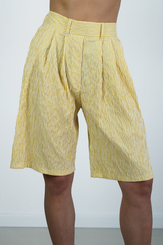 Daisy Bermuda Shorts Lemon Yellow