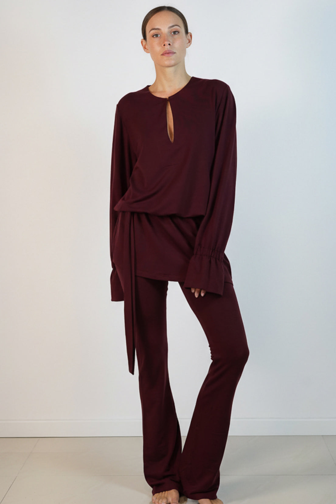 Sienna Skirt Top Bordový 