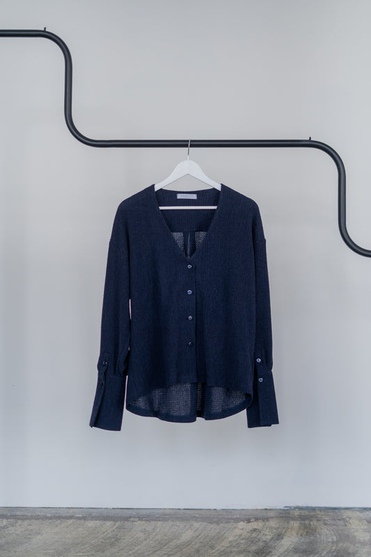 FLEUR SHIRT NAVY BLUE